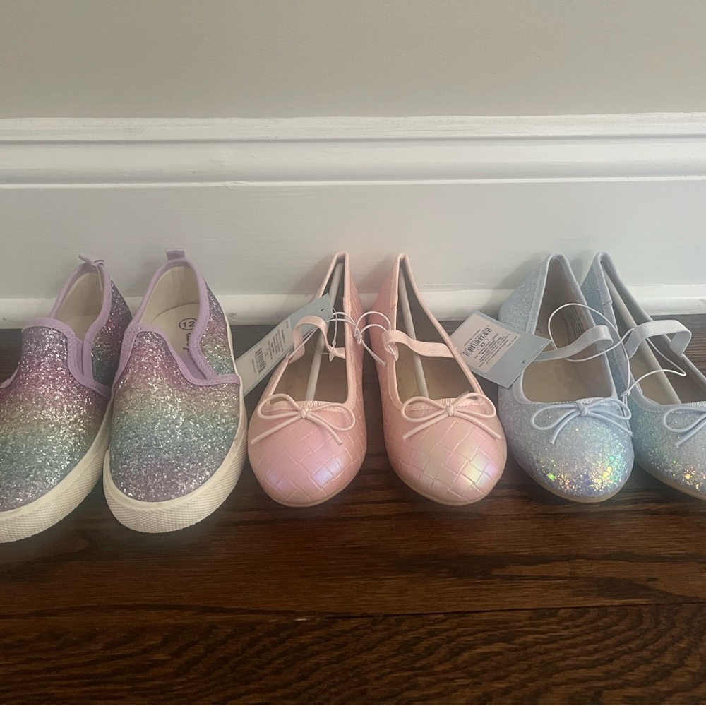 Lot of girls size 12 new shoes